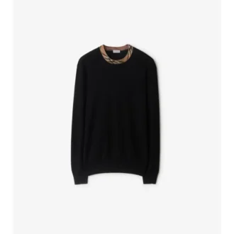 Wollpullover mit Karomuster