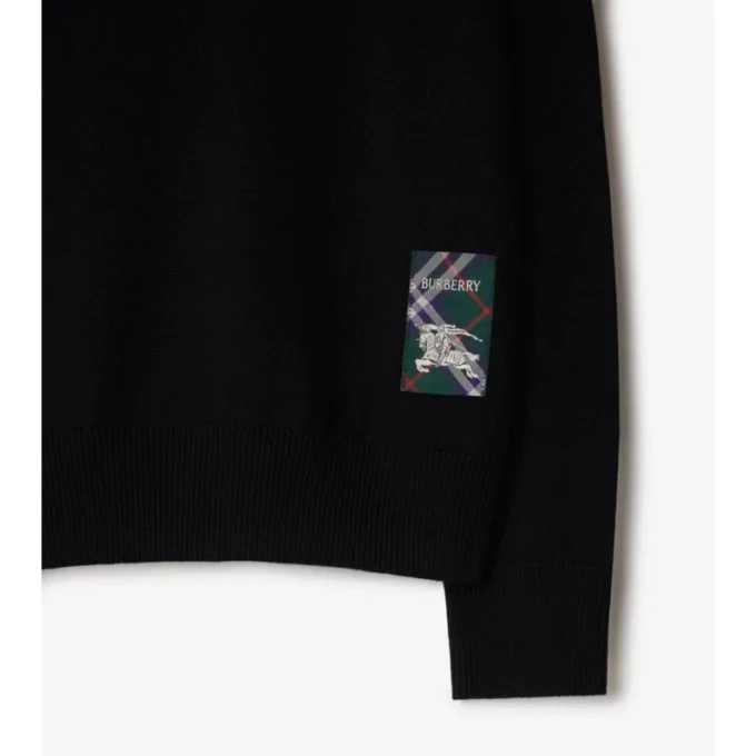 Wollpullover mit Karomuster