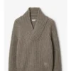 Wollpullover mit Schalkragen